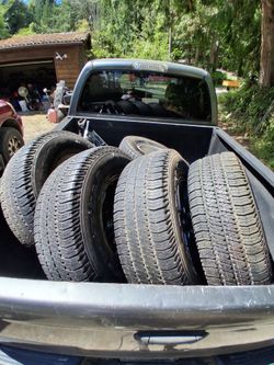 Goodyear wranglers 255x75x17 tires only