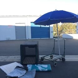 Dog Sports, Agility, Show, Camping-Collapsible Large Dog Crate, Folding Steel Transport Cart with Locking Wheels; Accessories