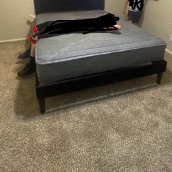 Queen Bed Frame & Queen Mattress 