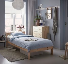 Twin wood bed frame
