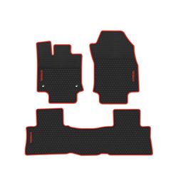 biosp Car Floor Mats Replacement for RAV4 2019 2020 Front Rear Seat Heavy Duty Rubber Vehicle Liner Black Red Carpet All Weather Guard Odorless(308)(3