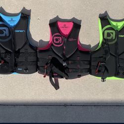 3 Like New Life Vests 