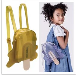 RARE Mini Melissa Clear Sparkly Jelly  Pop Melting Popsicle Bag