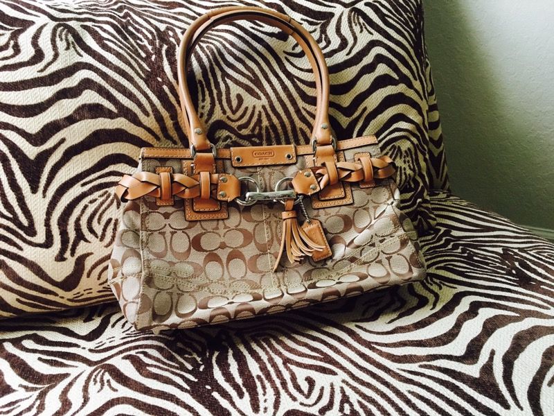 Coach signature purse