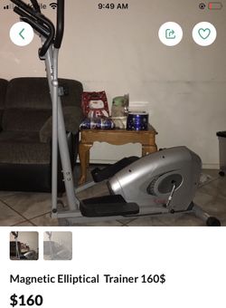 Magnetic Elliptical Trainer Exercise Machine 