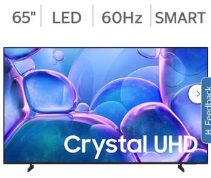 65 Samsung smart 4K HDTV $55 down on Financing free delivery six month warranty