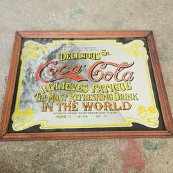 Coca-Cola Vintage Advertising Mirror Sign
