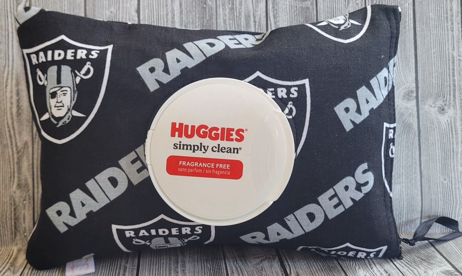 Raiders Huggies Wipes Cover 