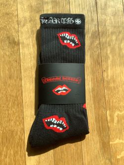 Chrome heart sock