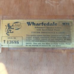 WHARFDALE Speakers W-70