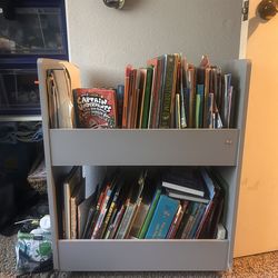 Book cart with books