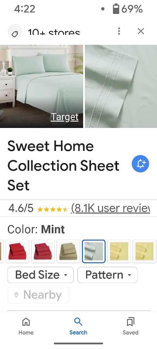 1800 Thread Count California King Sheet Set For Sale Two Colors Available