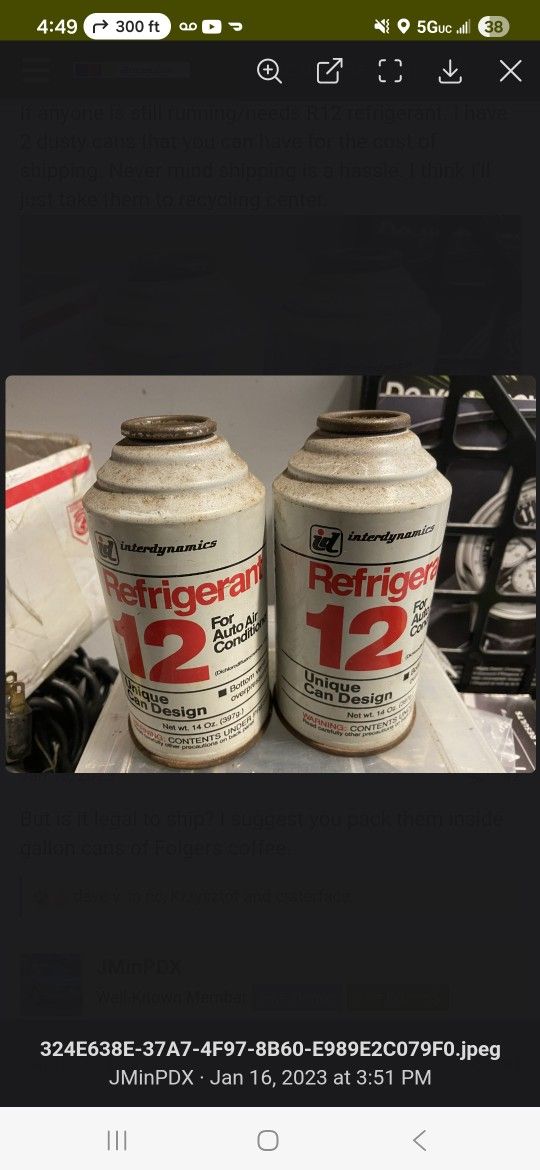 R12 Refridgerant 14 Oz Cans