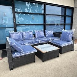 7pc Outdoor Patio Furniture Set 