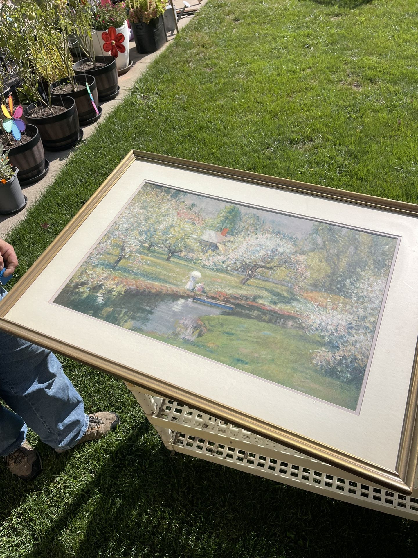 Claude Monet Painting