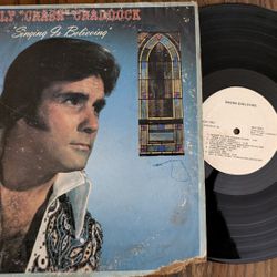 RARE Billy "Crash" Craddock Singing Is Believing 33LP Vinyl Record 1978 BBC0001 Christian Music. Lp NM, Cover Is Poor, Only There To Protect Lp, Water