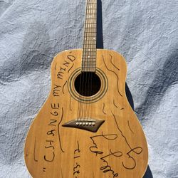 Billy Ray Cyrus Autographed Guitar From Music Video