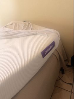 Purple deluxe twin size mattress