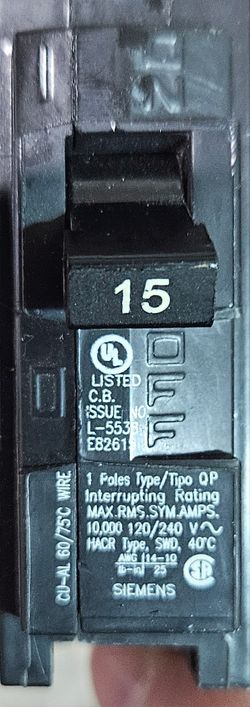 GFCI Breaker 15 Amp