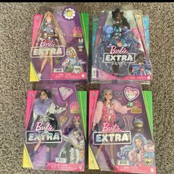 Lot of (4) Barbie doll extra