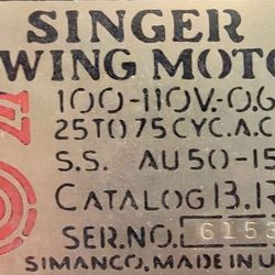 Antique Singer Sewing Machine
