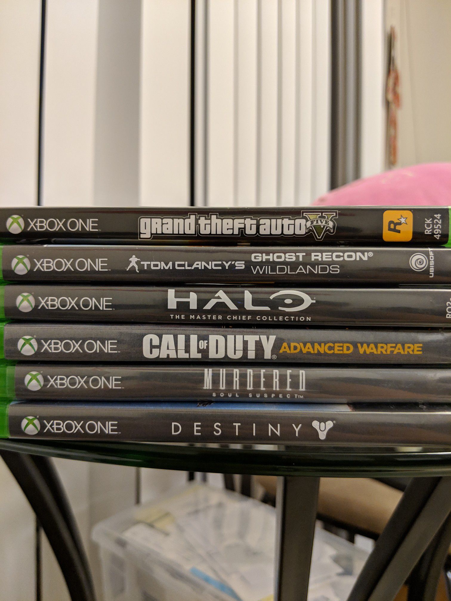 6 Xbox One games (SOLD AS SET)