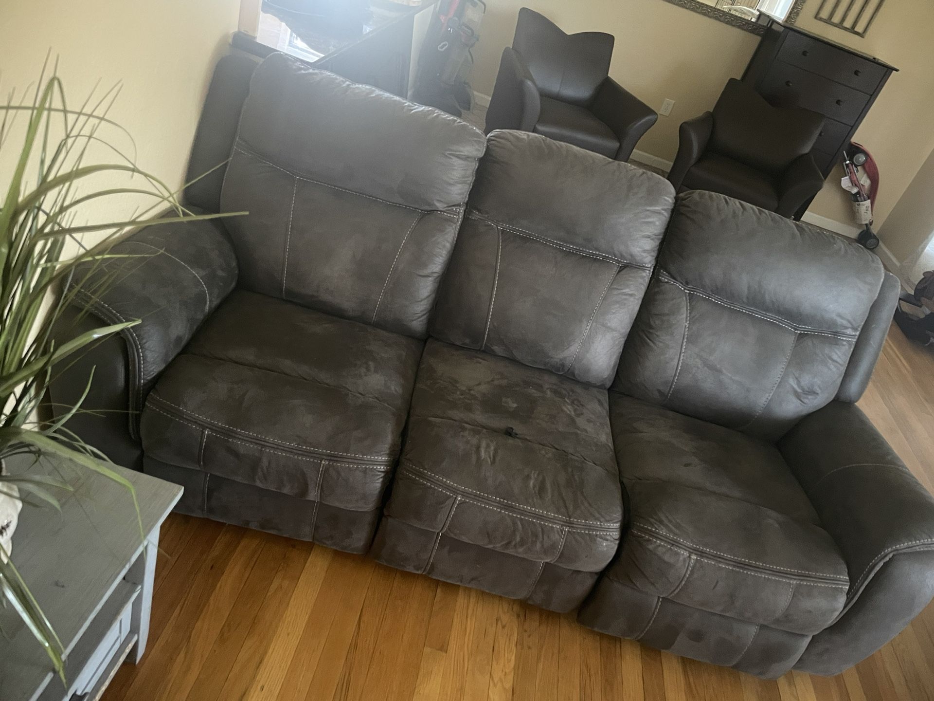 Ashely’s Furniture Dark Grey Couch