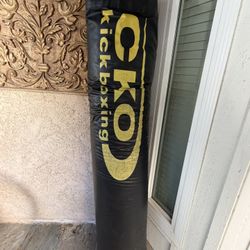 Leather Punching Bag  Shin Guards for Muay Thai 