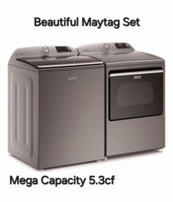 "LIKE NEW" MAYTAG MEGA SIZE Washer and Dryer Set, Delivery Install