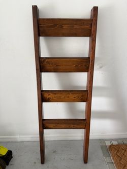 Custom Wooden Blanket Ladder