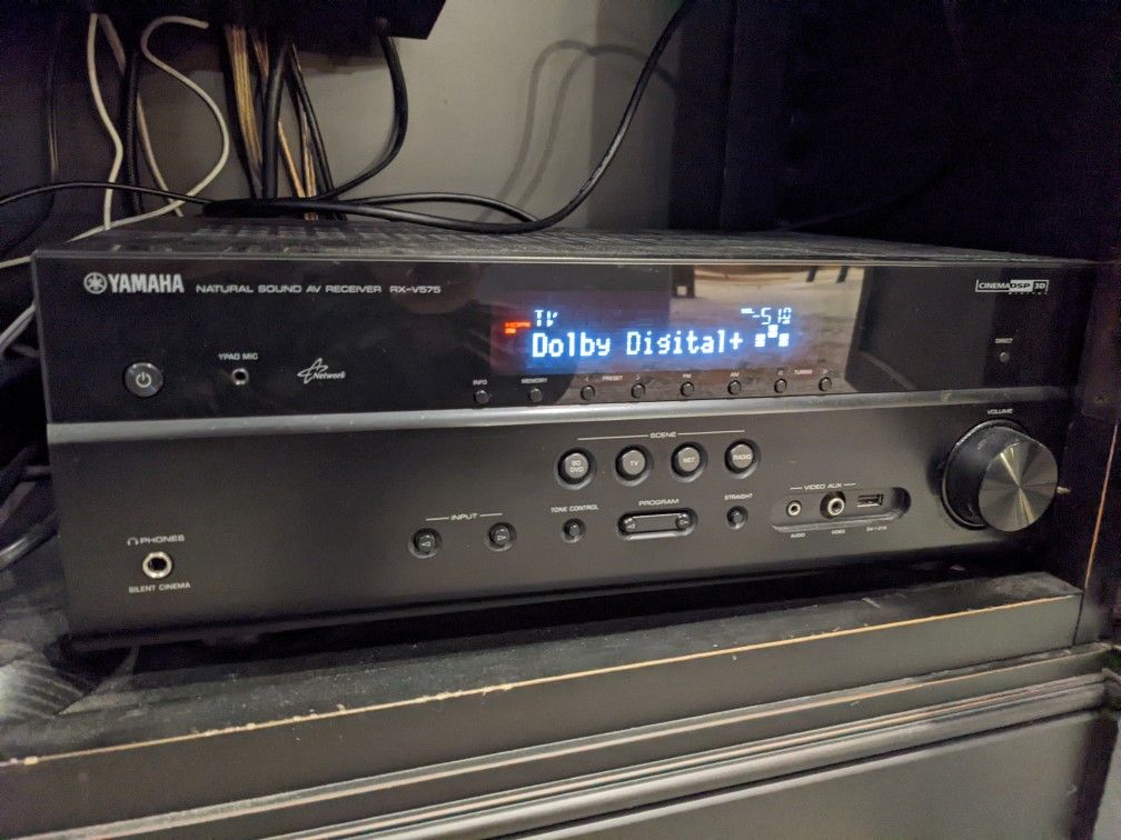 Yamaha RX-V575 HDMI Home Theater Receiver 7.2 AUDIO Surround Sound