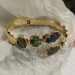 Gold Plated Colored Stones Braclet BANGLE