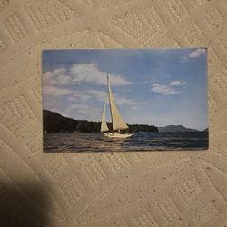 Lake Breeze Hotel 1956 Postcard