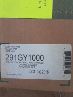 291GY1000 22/2 stranded shielded audio  cable