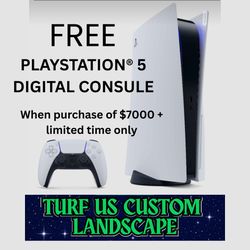 Free PS5 with purchase of $7,000+ turf