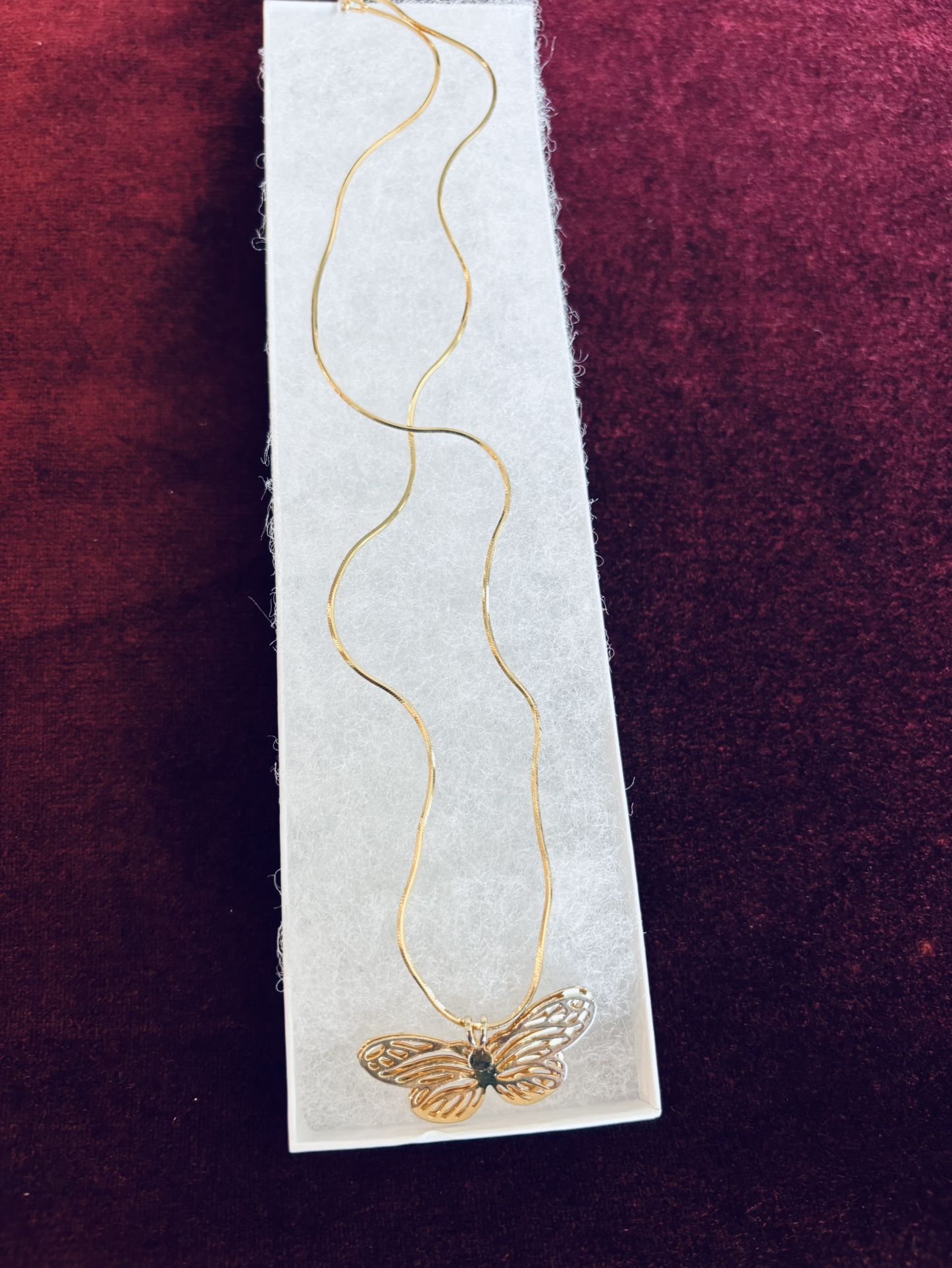 Beautiful 18” 925 Sterling Silver/18k Gold Plated