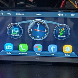 Double Din Car Stereo CarPlay Radio Screen for Car Audio Receivers，7" HD car Radio Touchscreen for CarPlay & Android Auto/Backup/Camera/Bluetooth/FM