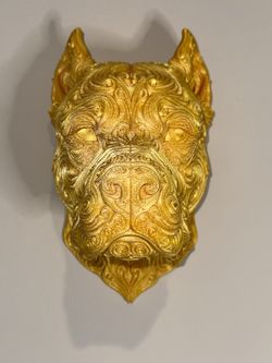 Dogo Argentino Wall-Head | 3D Printed Wall Decor