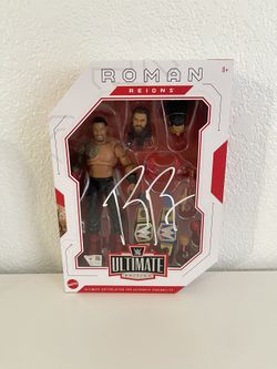Roman Reigns WWE Autographed Mattel Ultimate Edition Action Figure