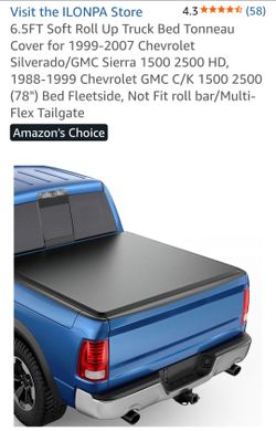 New 6.5 Ft Silverado Tonneau Cover