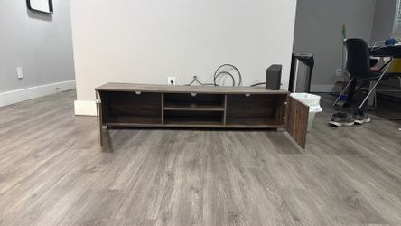 Modern Dark Wood TV Stand / Entertainment Center – Excellent Condition