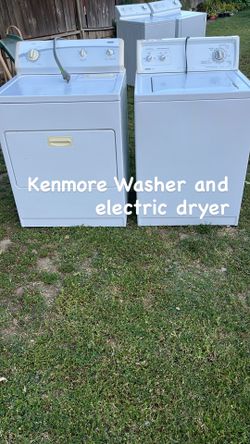 WASHER AND ELECTRIC DRYER