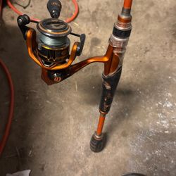 Lews Mach Crush Reel And Berkeley, Lightning Rock Shock Pole