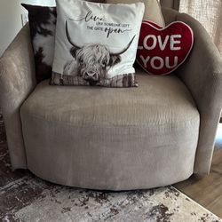 Cute swivel chair corduroy