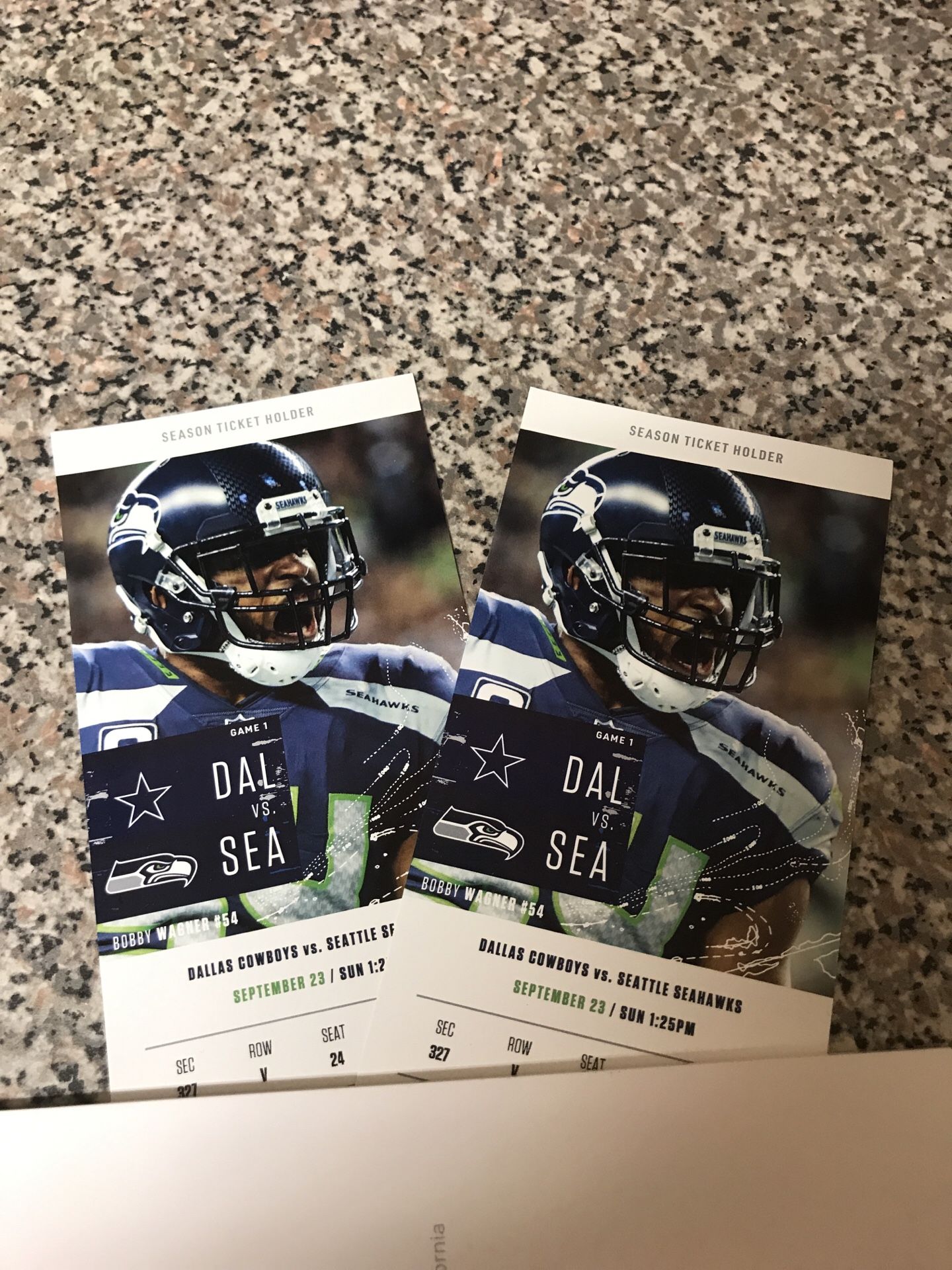 Home opener Seahawks Vs Cowboys