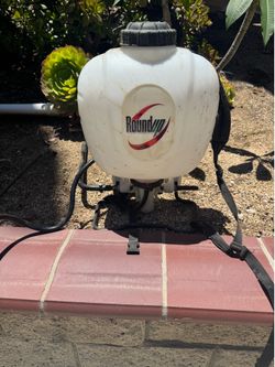 Round Up weed killer backpack