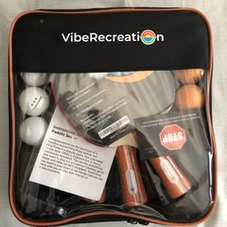 Ping Pong Set - 4 Paddles - New