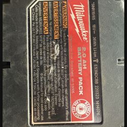 Milwaukee Drill Batteries  W/ Charger 