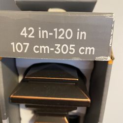 Bronze Curtain Rod 42-120 Inch