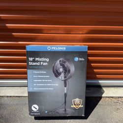 Pelonis 18 in. 3 Speeds Outdoor Misting Pedestal Fan